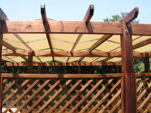 copertura a teli incrociati per gazebo RIF: SE84