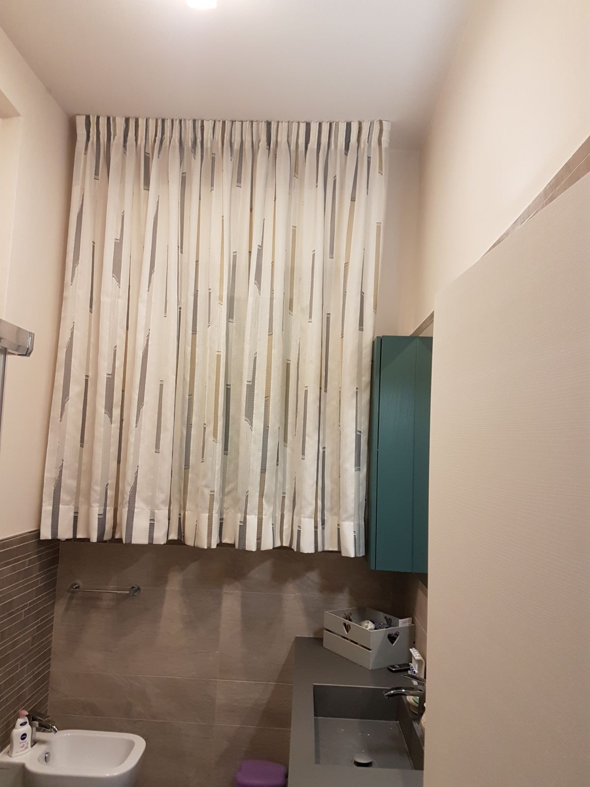 Bcughia Set di tende da bagno, tende corte per finestra del bagno