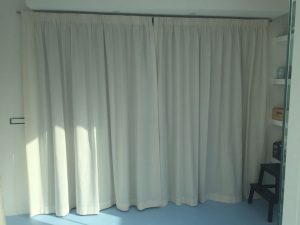 tenda in cotone pesante double face per dividere cucina da sala RIF: TC472