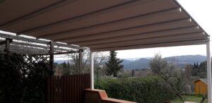 pergola addossata 4x5 metri per giardino villa